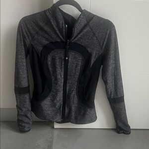 Gray and Black Zip-Up Reversible Lululemon Jacket